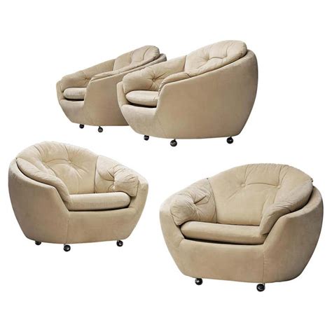 Set Of Two Lounge Easy Chairs Designed By Wilhelm Knoll At 1stdibs