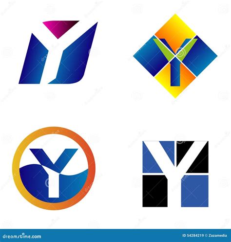 Letter Y Logo Icon Cartoon Vector 54284219