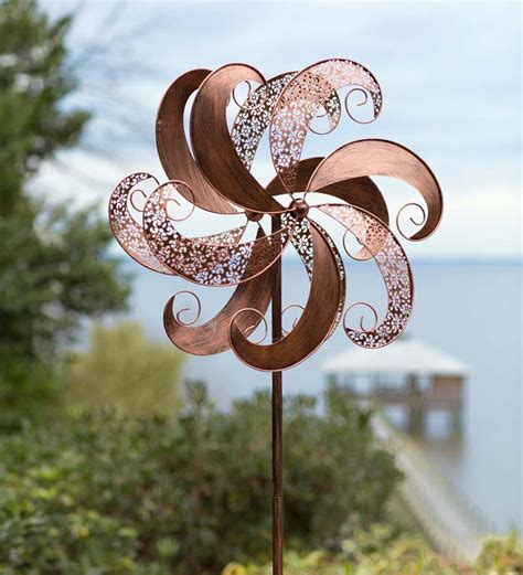 Copper Colored Windmill Metal Spinner All Wind Spinners Wind