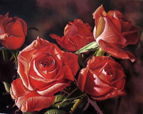 Red Roses Oil Painting Painting By Stephen Shooter Foundmyself