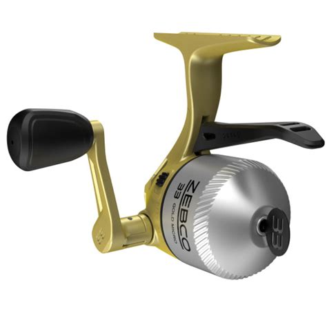 Fishing Sporting Goods Zebco Thirty Three Micro Reel Gold Triggerspin