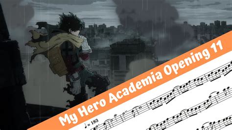 My Hero Academia Opening 11 Flute Youtube