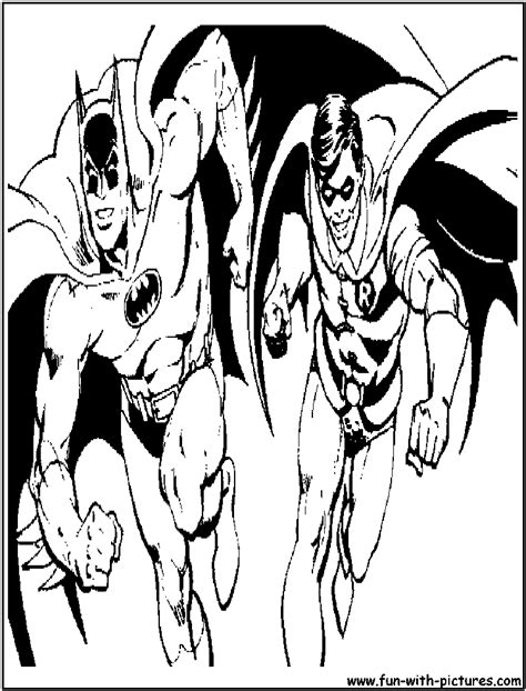 Discover The World Of Robin And Batman Coloring Pages Coloring Pages