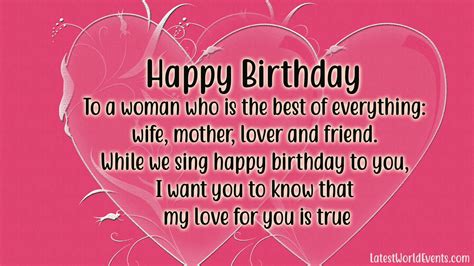 Birthday For Wife Quotes Inspiration