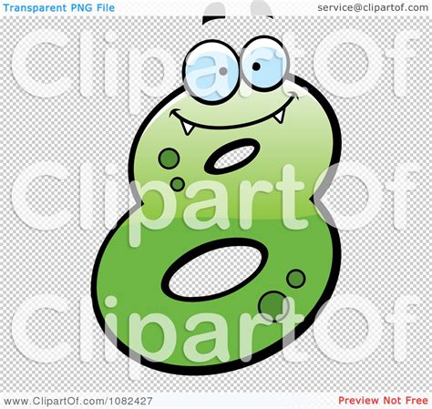 Clipart Number Eight Character Royalty Free Vector Illustration By