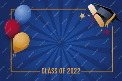 Free Vector Gradient Class Of 2022 Frame Template