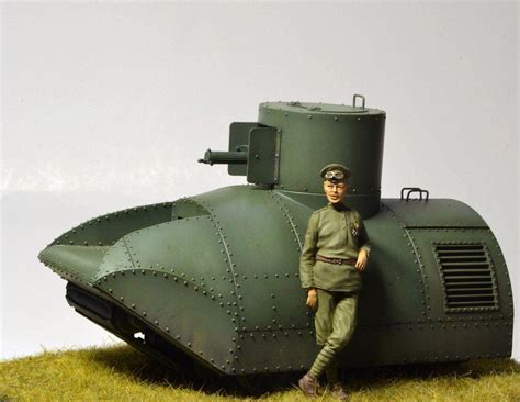 Wwi Russian Armoured Car Tank Vezdekhod 135 Resin Criel Sparta