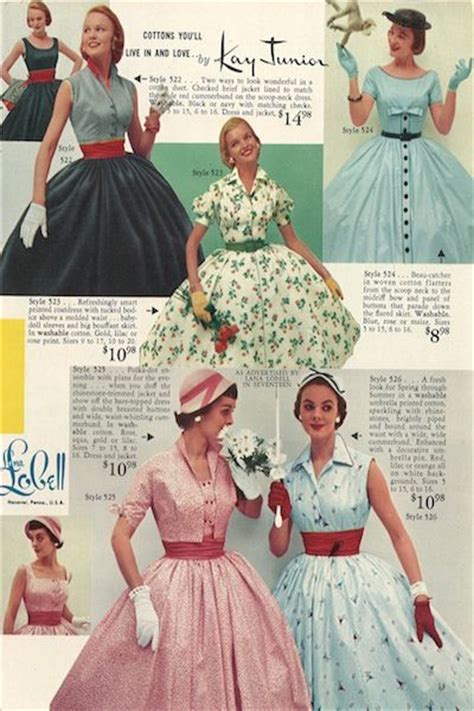 Summer Symphony Of Fashions Lana Lobell Catalog 1955 1950s Fashion