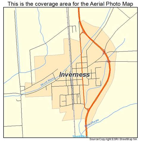 Aerial Photography Map Of Inverness Ms Mississippi