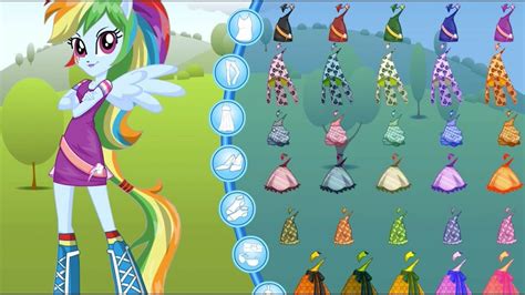 My Little Pony Dress Up Rainbow Dash Mlpeg Equestria Girls Youtube