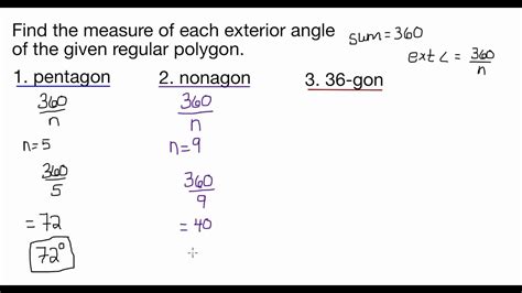 Sum of all the interior angles of a polygon is equal to the product of a straight angle and two less than the number of sides of the polygon. How To Find Interior Angles Of A Regular Polygon ...
