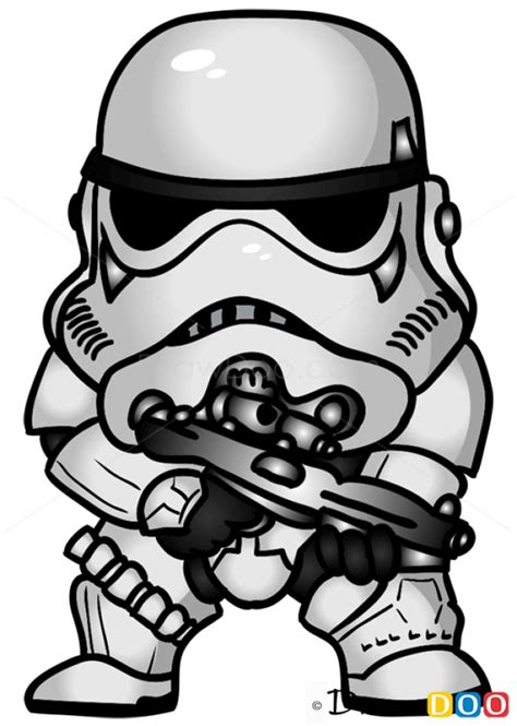 How To Draw Stormtrooper Chibi Star Wars How To Draw Drawing Ideas