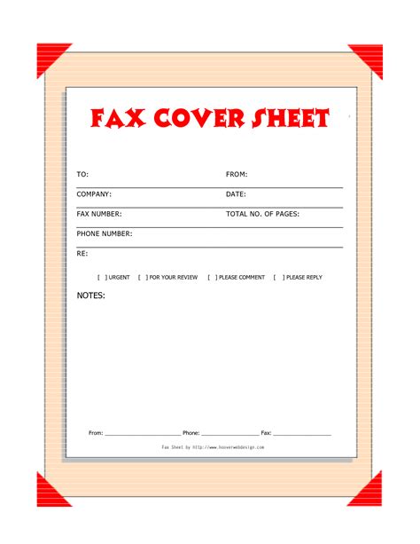 downloads fax covers sheets  printable fax