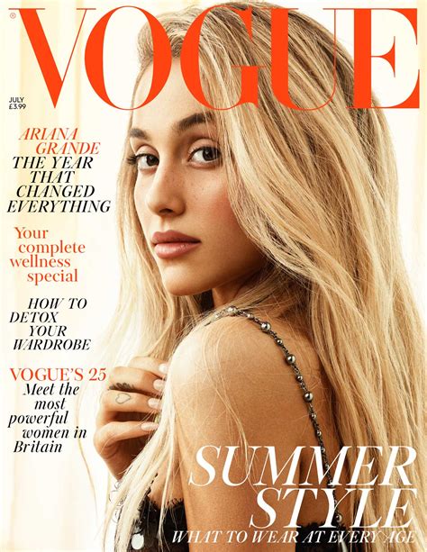 Ariana Grande Covers July Vogue 2018 British Vogue British Vogue