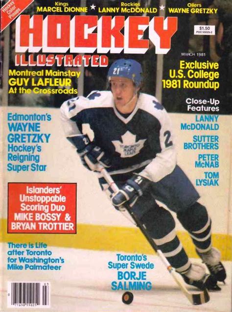 Hockey Illustrated March 1981 Borje Salming Cover Lanny Mcdonald