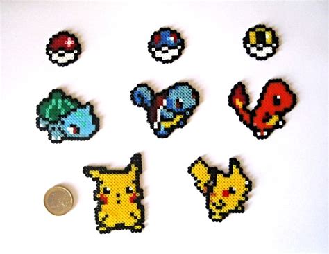 The Pixel Art Is Made With Different Types Of Pokemons And Pikachu S