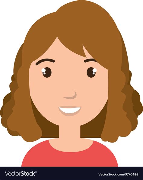 Young People Cartoon Profile Design Royalty Free Vector