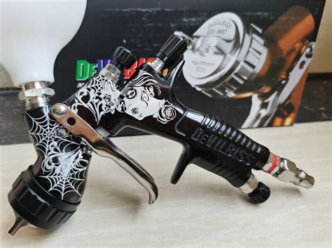 New Te Pro Tekna Copper Gravity Feed Paint Gun Gti Spray Gun