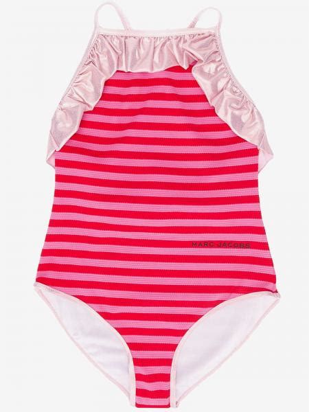 little marc jacobs outlet striped swimsuit pink little marc jacobs swimsuit w10149 online