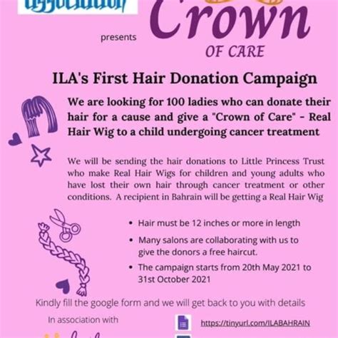 Indian Ladies Association Ilas First Hair Donation Campaign