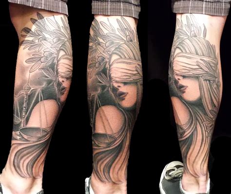 Black And Grey Leg Realisticrealism Woman Tattoo Slave To The Needle