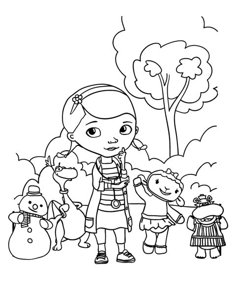 Animal and dog coloring pages. Doc Mcstuffins Coloring Pages to download and print for free