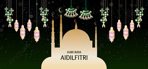 Premium Hari Raya Aidilfitri Elegant Vector Background Hari Raya Eid