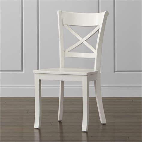 Vintner White Wood Dining Chair Crate And Barrel