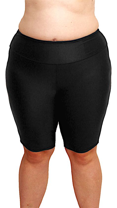 Plus Size Knee Length Swim Shorts Oceanroadswimwear