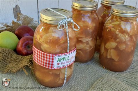 Pour apple pie filling into an approximately 6x6 casserole dish. Canned Apple Pie Filling + Printable Labels Recipe ...