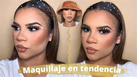 MAQUILLAJE EN TENDENCIA CON PERLAS PASO A PASO YouTube