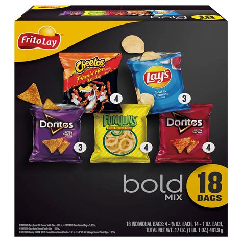 Frito Lay Bold Mix Variety Pack Chips Shop Chips At H E B