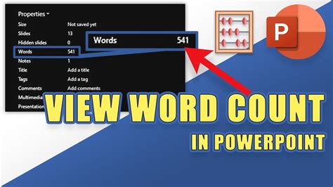 How To View The Word Count Of Your Powerpoint Presentation Youtube