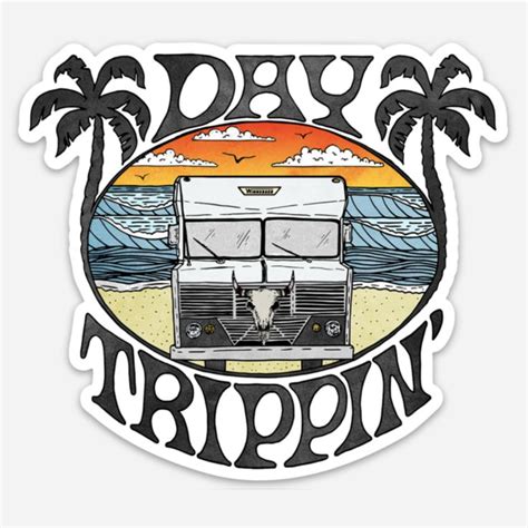 Day Trippin Winnie Sticker Trippin Print Stickers Stickers