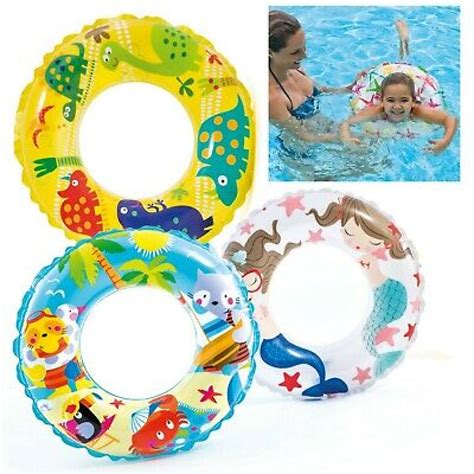 Buy Intex Inflatable 24 Inch Kids Transparent Tube Swim Rings