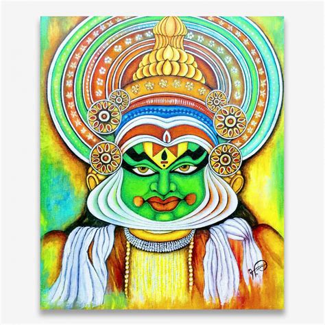 Buy Kathakali Painting Kerala Mural Art Online Trogons Com