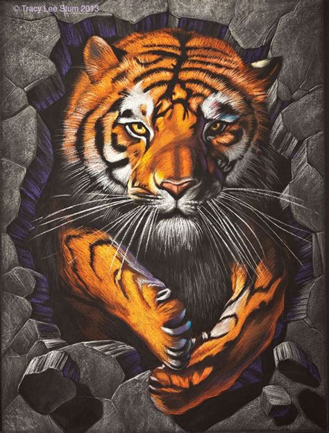 Tiger Tracyleestum Tiger Art Tiger Artwork Tiger Painting