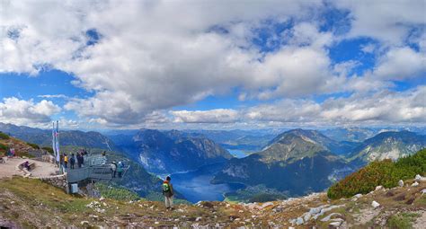 Five Fingers Lookout Hallstatt Austria Panorama High Resolution