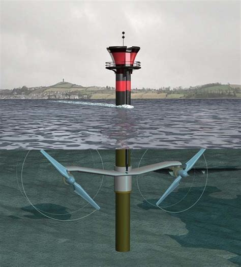 Artists Impression Of The Seagen Marine Current Turbine In Strangford