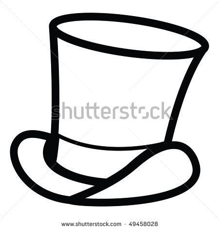 Green mad hatter hat for parties! Top Hat Outline | Free download on ClipArtMag