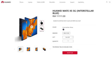 Huawei mate xs is a foldable phone with kirin 990 5g chipset, 512gb, and 8gb ram. UPDATED Huawei: Mate Xs only available via delivery on ...