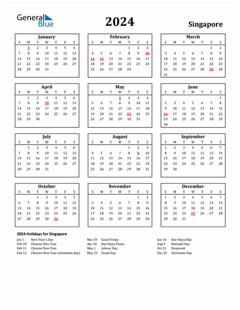 Calendar 2024 Singapore With Public Holidays Dell Moreen