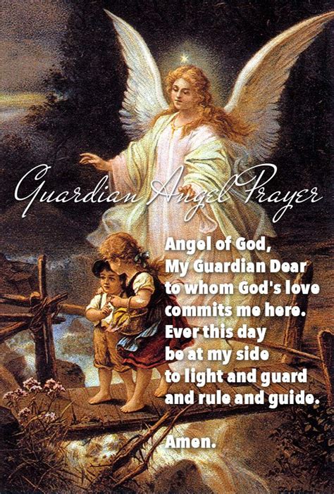 Guardian Angel Prayer Angel Of God My Guardian Dear