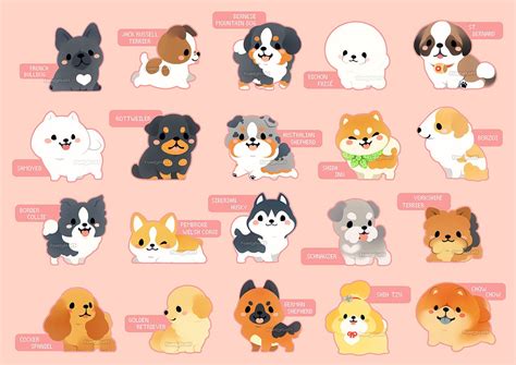 20 Good Pups 🐶 Cute Dog Drawing Chibi Dog Cute Doodles