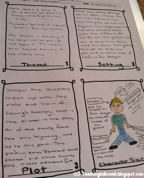responding to literature g task cards teaching in room 6