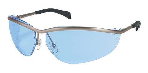 Mcr Safety Crews Klondike Safety Glasses — Glasses Frame And Lens Type Black Frame Grey Lens