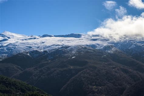 Premium Photo Sierra Nevada Snowy Mountains Village Ski Resort Granada