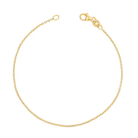14k Gold Cable Chain Bracelet Baby Gold