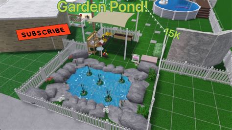 Garden Pond 15k Bloxburg Roblox Advance Placement Required Sped