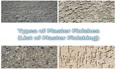 When it's time to paint a room in your home, color isn't the only thing to consider. Types of Plaster Finishes (List of Plaster Finishing ...